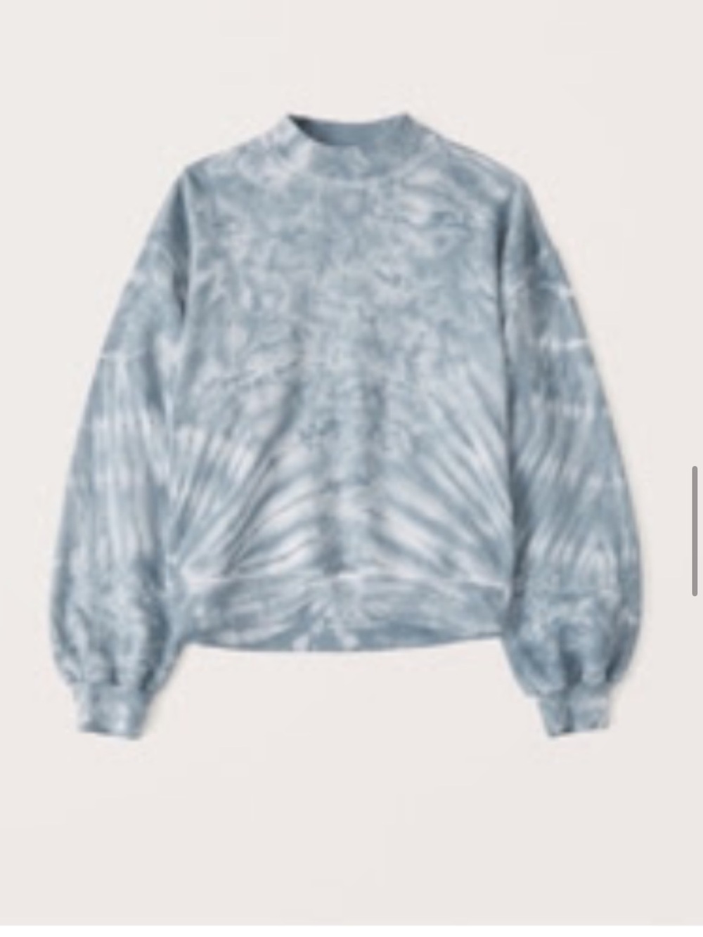 Abercrombie & Fitch Wash Effect Mockneck Sweatshirt